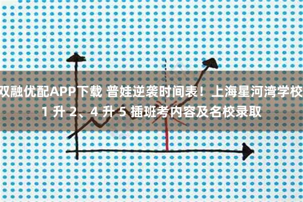 双融优配APP下载 普娃逆袭时间表！上海星河湾学校 1 升 2、4 升 5 插班考内容及名校录取